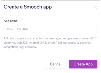 Smooch App Creation